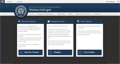 Desktop Screenshot of notary.utah.gov