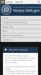 Mobile Screenshot of notary.utah.gov