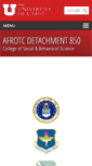 Mobile Screenshot of afrotc.utah.edu