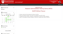 Desktop Screenshot of online.education.research.utah.edu