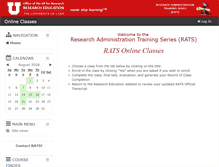 Tablet Screenshot of online.education.research.utah.edu