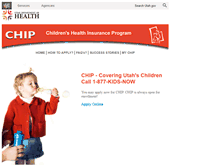 Tablet Screenshot of chip.health.utah.gov