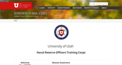Desktop Screenshot of nrotc.utah.edu
