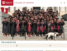 Tablet Screenshot of nursing.utah.edu