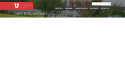 Desktop Screenshot of campusrec.utah.edu