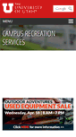 Mobile Screenshot of campusrec.utah.edu