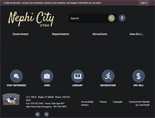 Tablet Screenshot of nephi.utah.gov