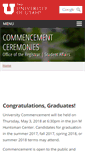 Mobile Screenshot of commencement.utah.edu