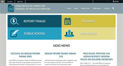 Desktop Screenshot of oig.utah.gov
