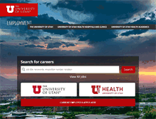 Tablet Screenshot of employment.utah.edu