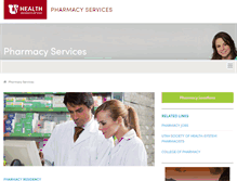 Tablet Screenshot of pharmacyservices.utah.edu