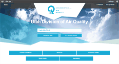 Desktop Screenshot of airquality.utah.gov
