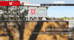 Desktop Screenshot of gradschool.utah.edu