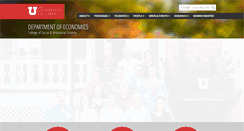 Desktop Screenshot of econ.utah.edu