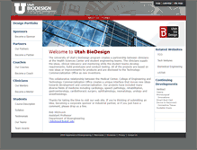 Tablet Screenshot of biodesign.utah.edu