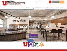 Tablet Screenshot of lassonde.utah.edu