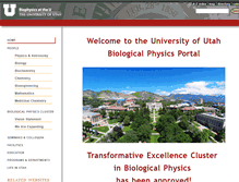 Tablet Screenshot of biophysics.utah.edu