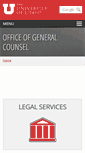 Mobile Screenshot of legal.utah.edu
