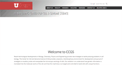 Desktop Screenshot of ccgs.utah.edu