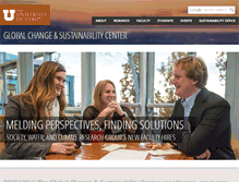 Tablet Screenshot of environment.utah.edu