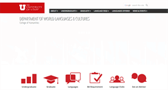 Desktop Screenshot of languages.utah.edu