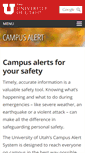 Mobile Screenshot of campusalert.utah.edu