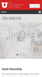 Mobile Screenshot of nanofab.utah.edu