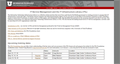 Desktop Screenshot of itil.it.utah.edu