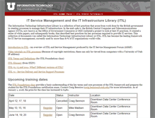 Tablet Screenshot of itil.it.utah.edu