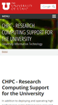 Mobile Screenshot of chpc.utah.edu