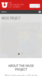 Mobile Screenshot of muse.utah.edu