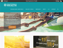 Tablet Screenshot of health.utah.gov
