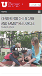 Mobile Screenshot of childcare.utah.edu