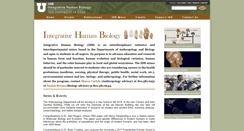 Desktop Screenshot of humanbio.utah.edu