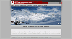 Desktop Screenshot of hazards.utah.edu