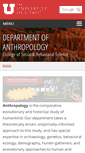 Mobile Screenshot of anthro.utah.edu