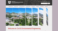Desktop Screenshot of civil.utah.edu