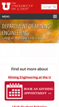 Mobile Screenshot of mining.utah.edu