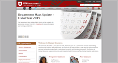 Desktop Screenshot of hr.utah.edu