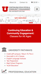 Mobile Screenshot of continue.utah.edu