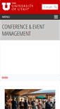Mobile Screenshot of conferences.utah.edu