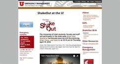 Desktop Screenshot of emergencymanagement.utah.edu