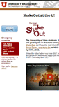Mobile Screenshot of emergencymanagement.utah.edu