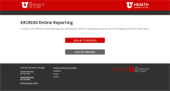 Desktop Screenshot of kronos.utah.edu