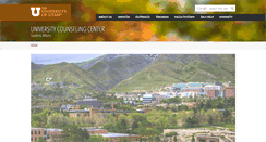 Desktop Screenshot of counselingcenter.utah.edu