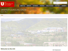 Tablet Screenshot of counselingcenter.utah.edu