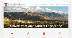 Desktop Screenshot of nuclear.utah.edu