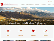 Tablet Screenshot of nuclear.utah.edu